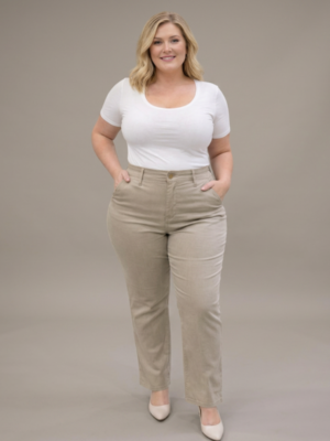 Calça Feminina Alfaiataria Cintura Alta Premium